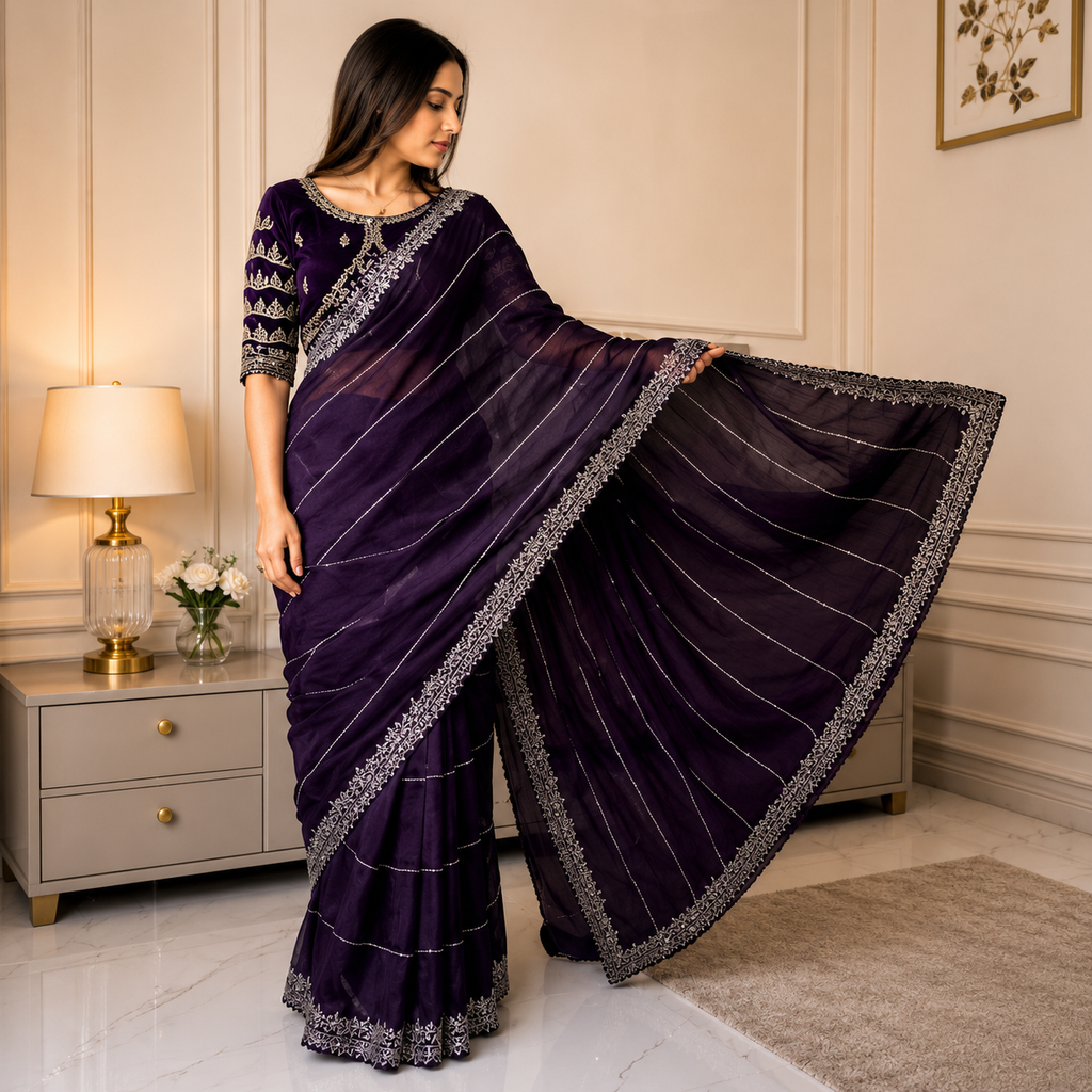 Women Trending Jimmy Choo Saree
