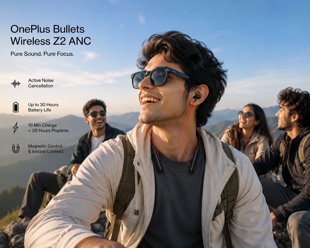 OnePlus Bullets Wireless Z2 ANC Bluetooth Neckband 🎧