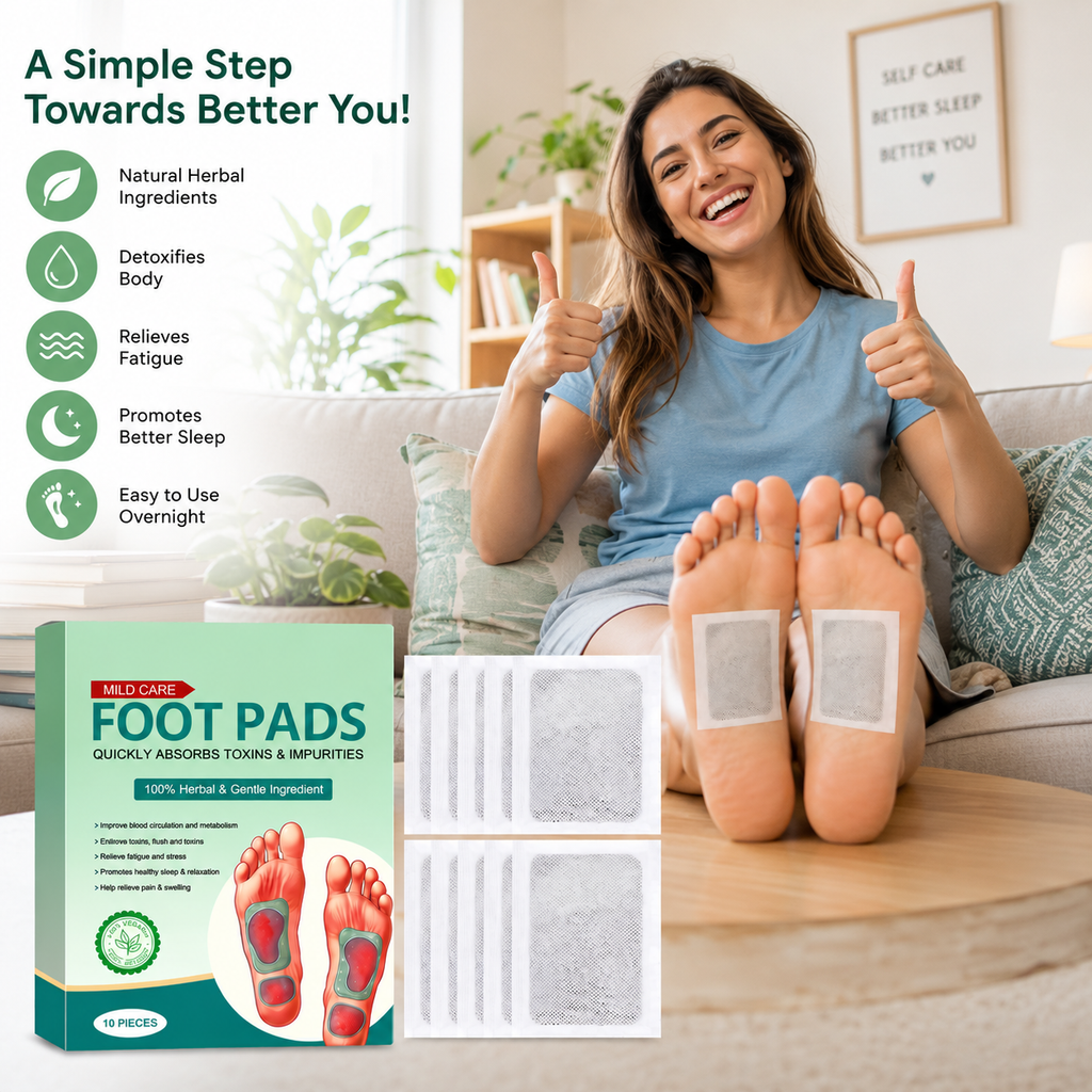 Herbal Detox Foot Pads | Natural Sleep Support & Relaxation Patches