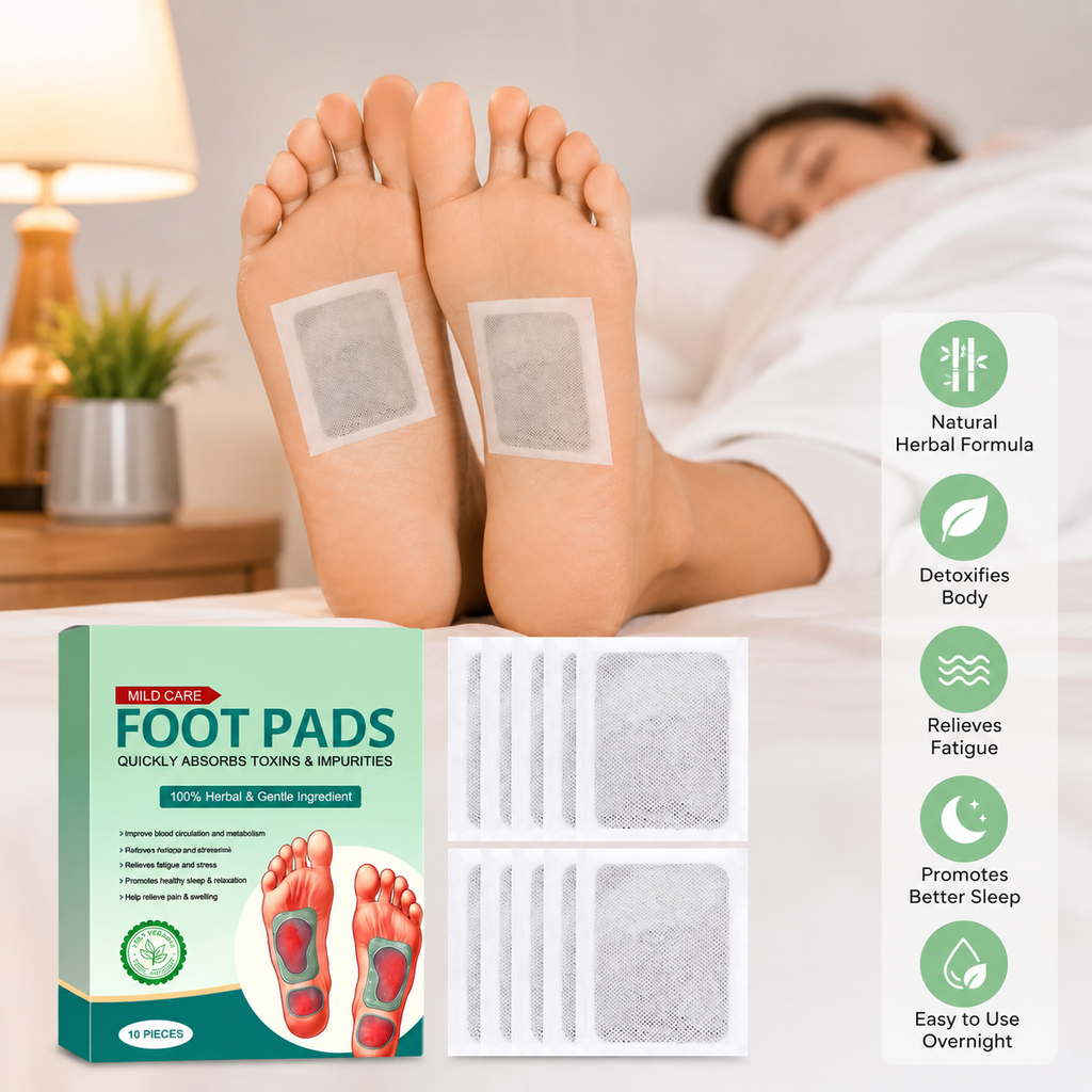 Herbal Detox Foot Pads | Natural Sleep Support & Relaxation Patches
