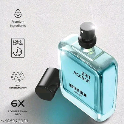 BRIT ACCENT|Depth of Ocean| Long-Lasting|Premium |Specially Currated for Unisex| Eau de Toilette - 50 ml (For Men & Women)
