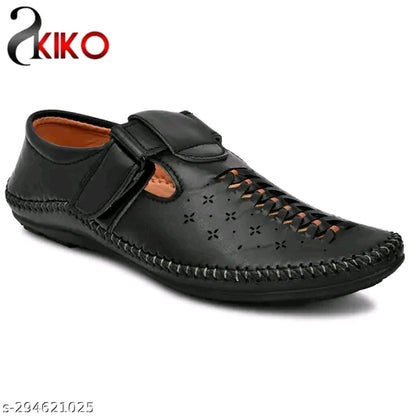 Men’s Brown Perforated Kantar Sandal | Stylish Comfortable Casual Daily Wear Sandals | Durable Office Wear Sandal for Men