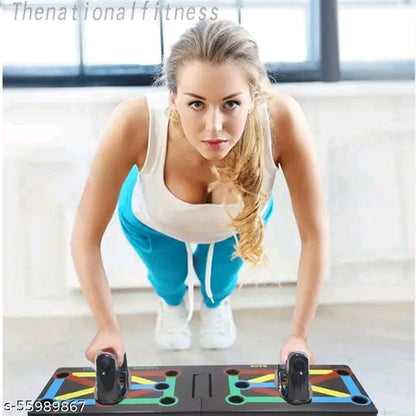KHARGADHAM 1 Push-up Board 9 in1 Body Building Fitness Equipment for Chest Arm Muscle Push-up Bar