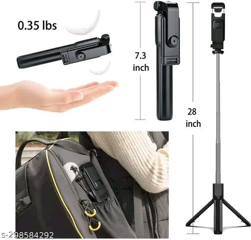 Selfie Stick Bluetooth Selfie Stick Tripod Extendable Tripod Stick with Remote Facetime