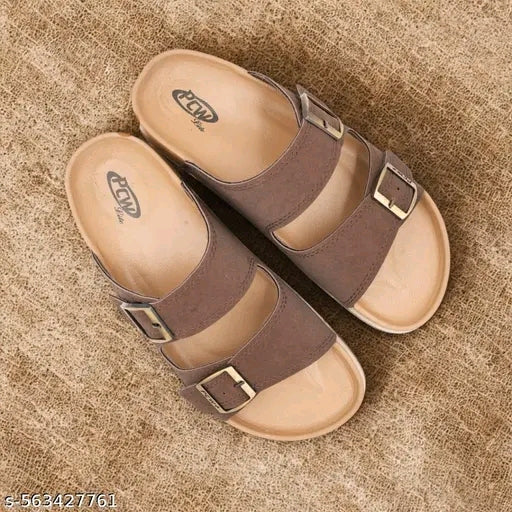 Latest fancy and stylish mens slippers ||  Men Slip On Sandal || Gold men sandals