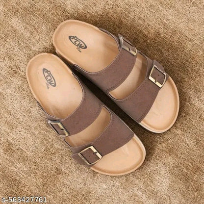 Latest fancy and stylish mens slippers ||  Men Slip On Sandal || Gold men sandals