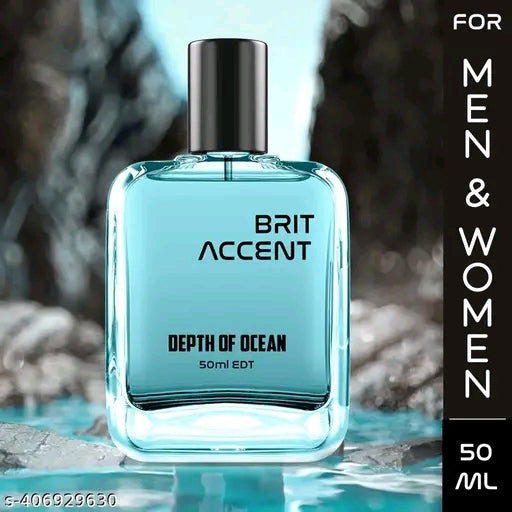 BRIT ACCENT|Depth of Ocean| Long-Lasting|Premium |Specially Currated for Unisex| Eau de Toilette - 50 ml (For Men & Women)